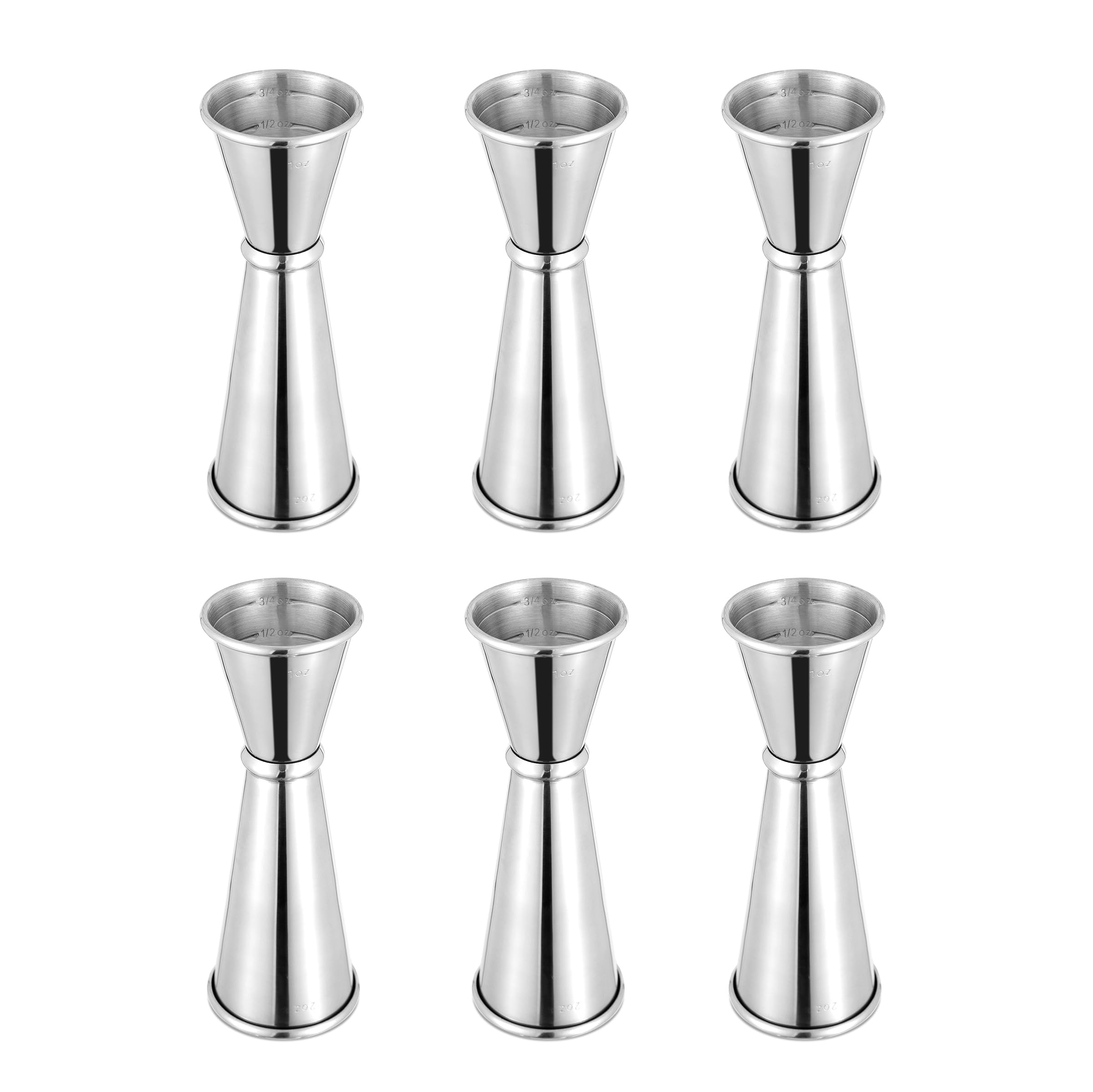 BARsics Bartending Stainless Steel Cocktail 1oz/2oz Measuring Double Jigger (1 Pack) — Amazon image 6