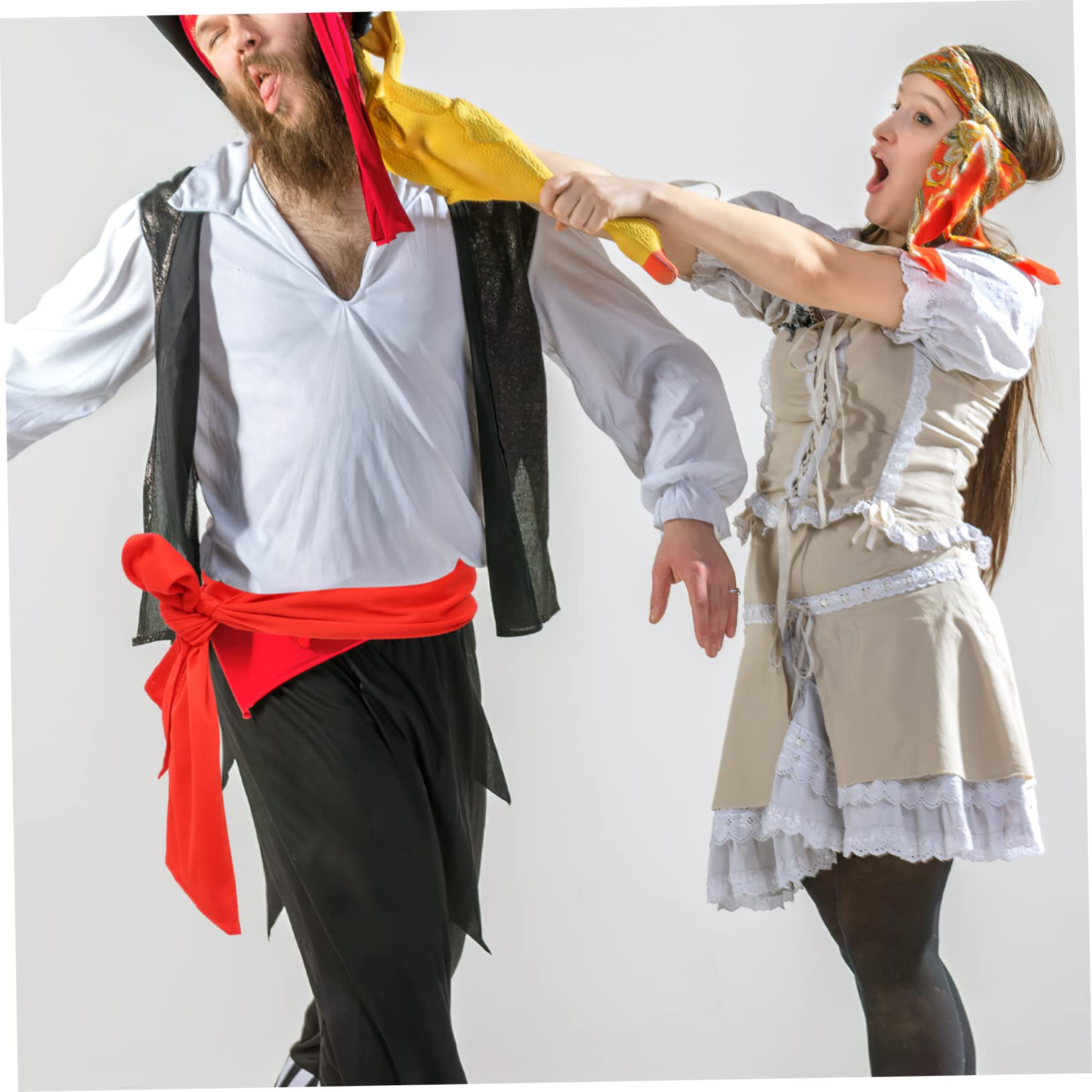 Amazon.co.jp: STAHAD 1 セット 海賊バンダナ ウエストバンド 海賊