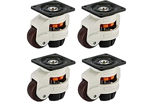 4 Pack Leveling Machine Casters for Pedestal Workbenches
