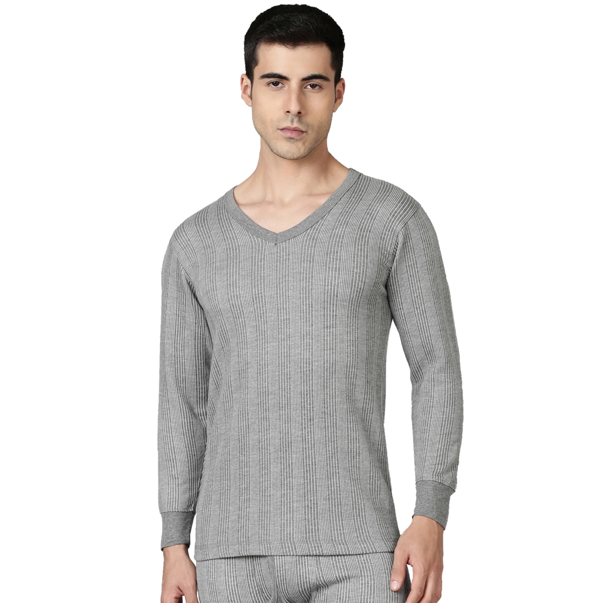 dixcy scott Men's Thermal Winter Top|V Neck Long Sleeve, Body Warmer Heat Trap Technology|Enhanced Flexibility|Layering Compatibility| Sweat Absorption-picture-13