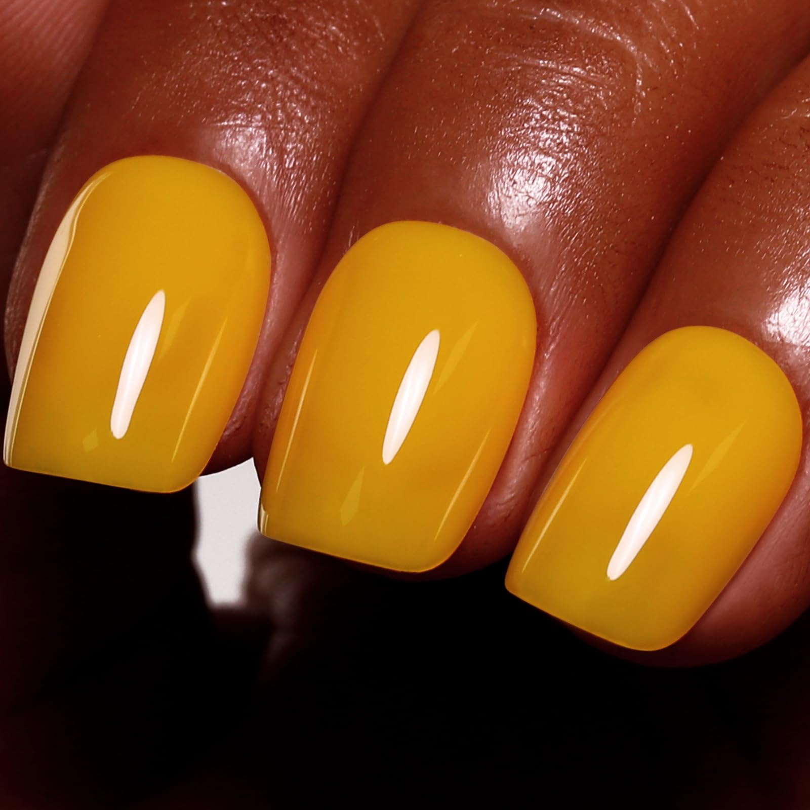 Ozzeal Gel Polish,15ml Lemon Yellow Gel Nail Polish Spring Summer 0.5 Fl Oz