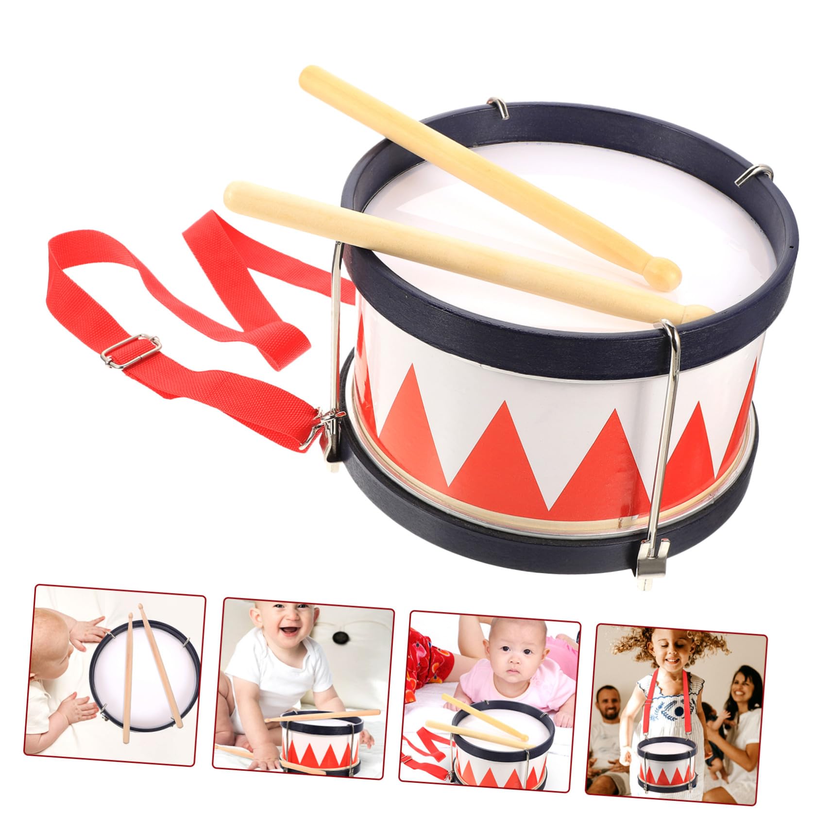 BESPORTBLE Caja de Percusión Infantil Rojo de Madera y Metal para Entrenamiento Auditivo y Atención de Niños, Kit Educativo Adecuado para Niños y Adultos Color Aleatorio