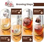 Yonitea Ginseng Six Treasure Tea, Panax & Mulberry Herbal Tea, Traditional Chinese Wolfberry Ginseng Five Treasure for Men and Women (60 Bags)