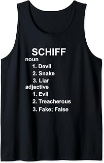 Schiff Definition Satire Democrat Adam Schiff Tank Top