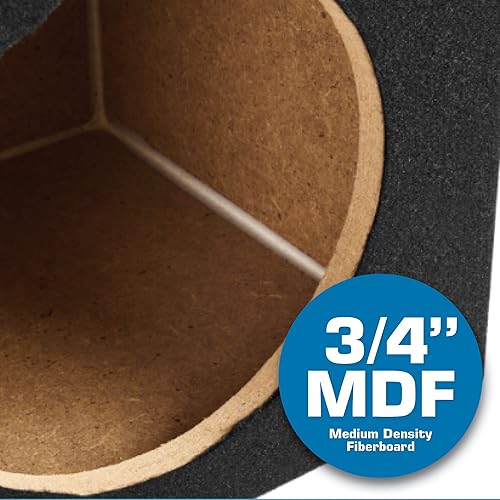 Miniatura 2 de NVX XMDFS102 - Caja de subwoofer doble de 10 pulgadas, sellada, 34 pulgadas (2.0 pies cúbicos) MDF negro alfombrado (fabricado en los Estados Unidos)
