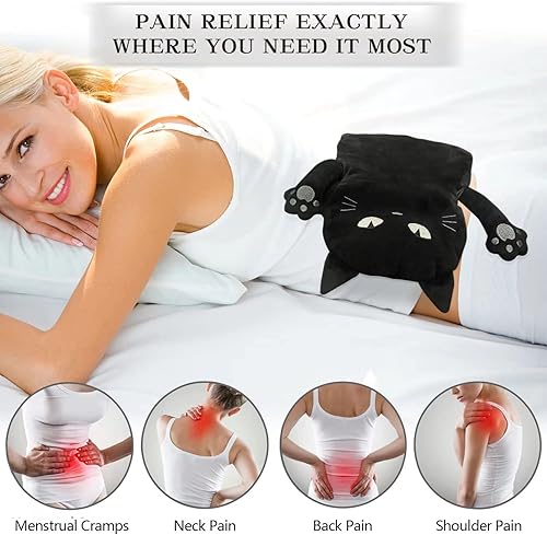 Vista 97 de Almohadilla térmica para microondas para aliviar el dolor, almohadillas térmicas para microondas de 17 x 9 pulgadas para calambres, dolor
