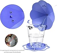 Vista 4 de Comedero para pájaros silvestres, comedero para pájaros colgante a prueba de ardillas, comederos para pájaros al aire libre con semilla para pájaros