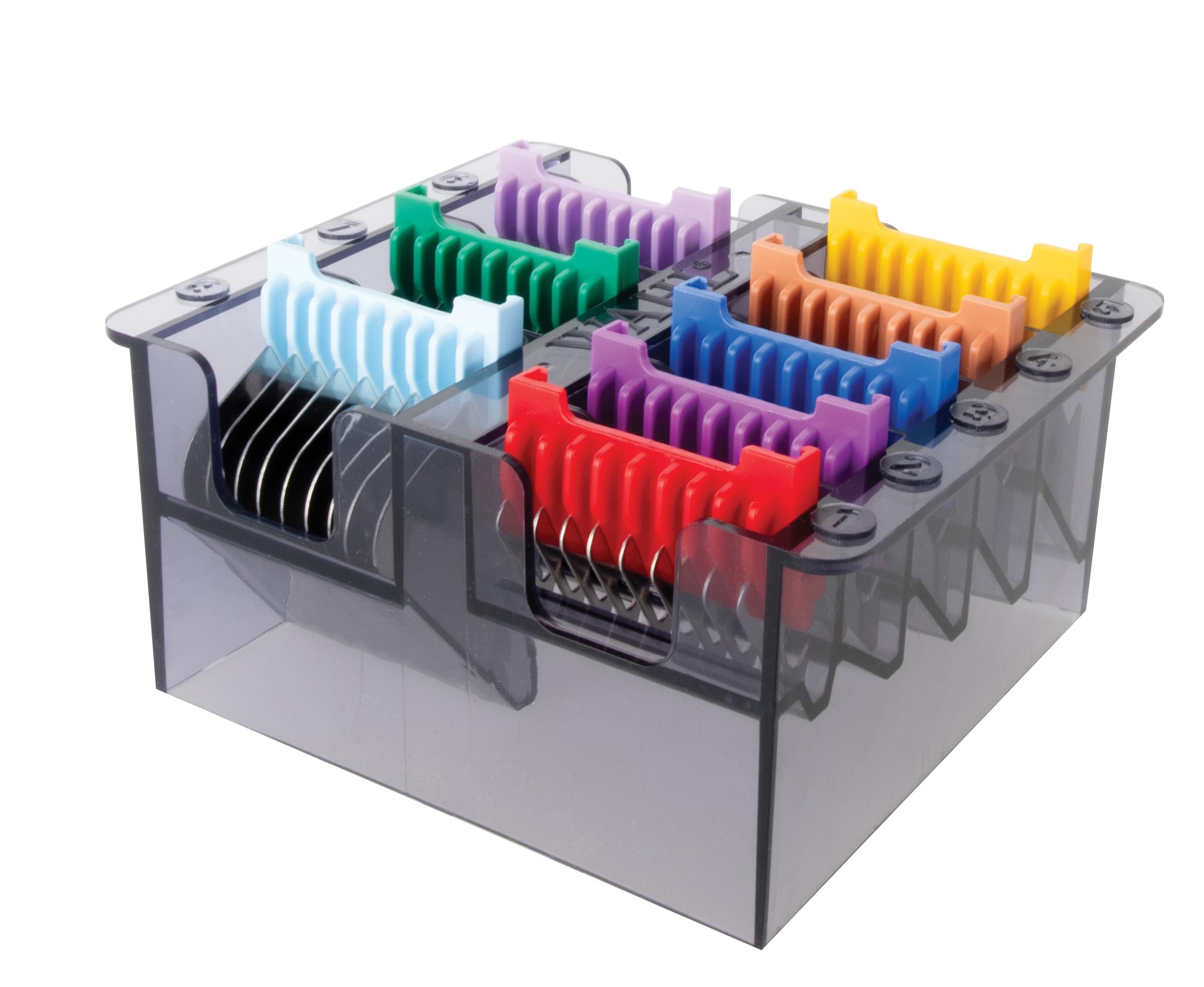 WAHL 5-in-1 Attachement Comb Set, 3-25mm, #1-8, 5-In-1 Blades, stal nierdzewna, odporne na rdzę, Profesjonalne Nasadki do Maszynek