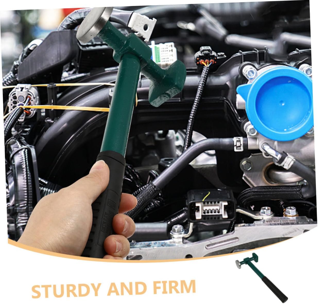 Cabilock Auto Body Sheet Repair Tool Precision Crafted Small Hammer Tool Steel Handle for Vehicle Repair