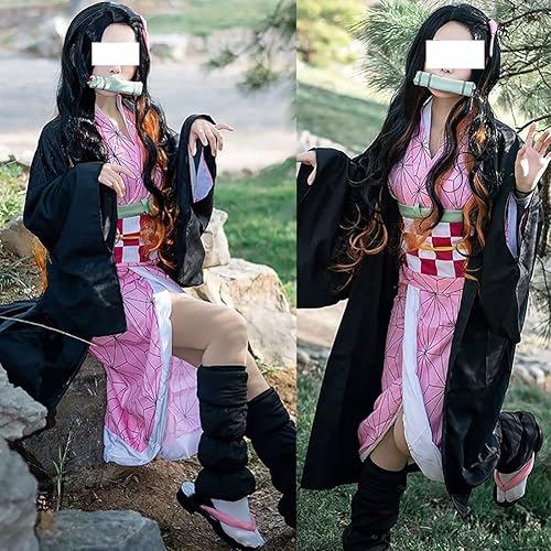 Miniatura 3 de Traje de cosplay Kamado Kimono con ropa de pelo y bambú