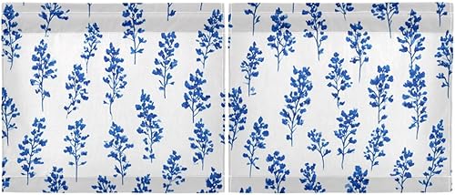 Miniatura 14 de Cortina de café de media ventana, cortinas de nivel para baño, cocina, dormitorio, sala de estar, juego de 2 paneles de flores