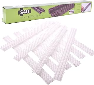 Fence Wall Spikes Garden Security Intruder Bird Cat Repellent Burglar Anti Climb 10pcs - 5m 50 x 4.5 x 1.5cm (1 Pack, Opaque)