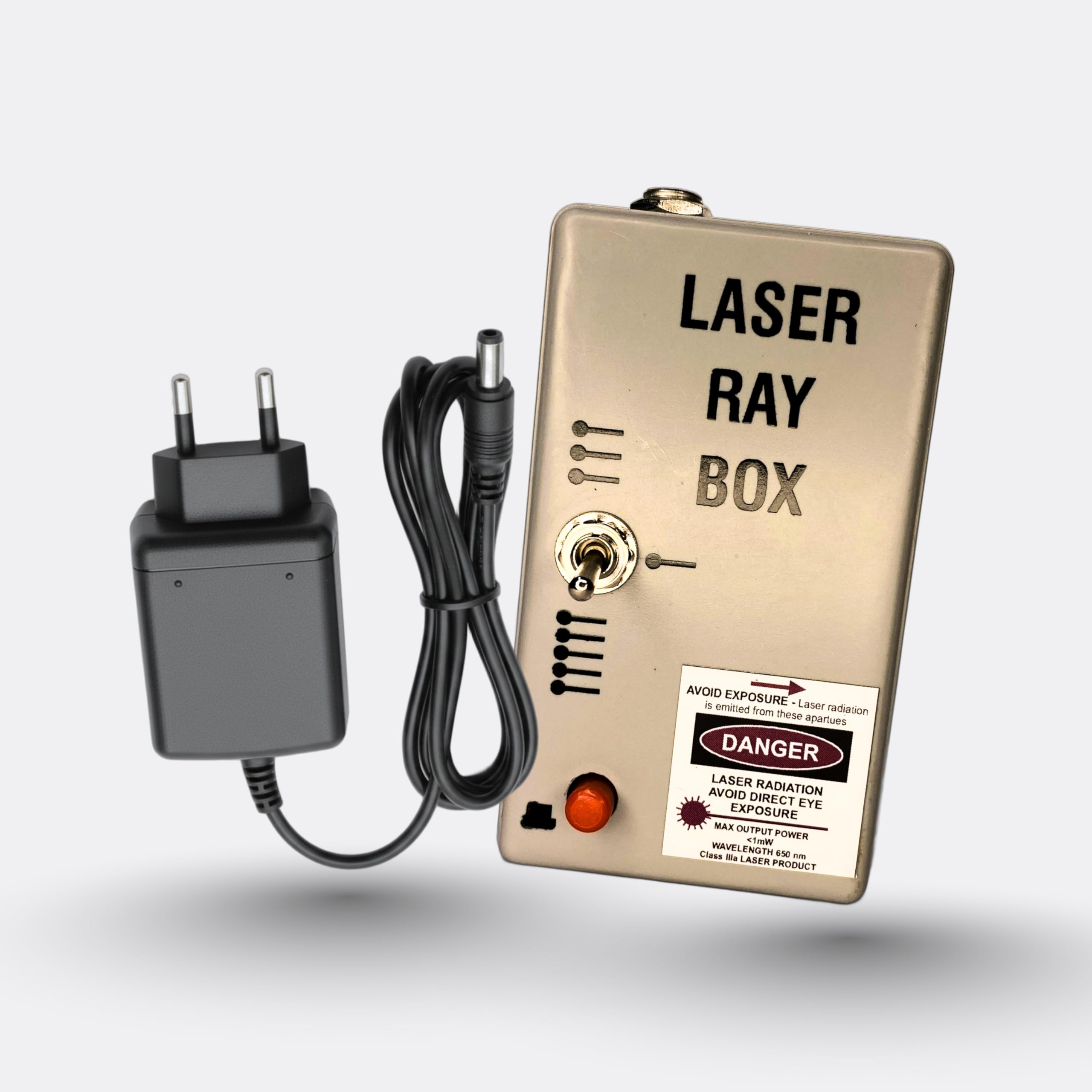 SBT Ray box with Adaptor | Ray Box with 5, 3 & 1 Light Beam configration in Red Colour | Light and Optics Class Demo Kit SBT (Class 9-12)