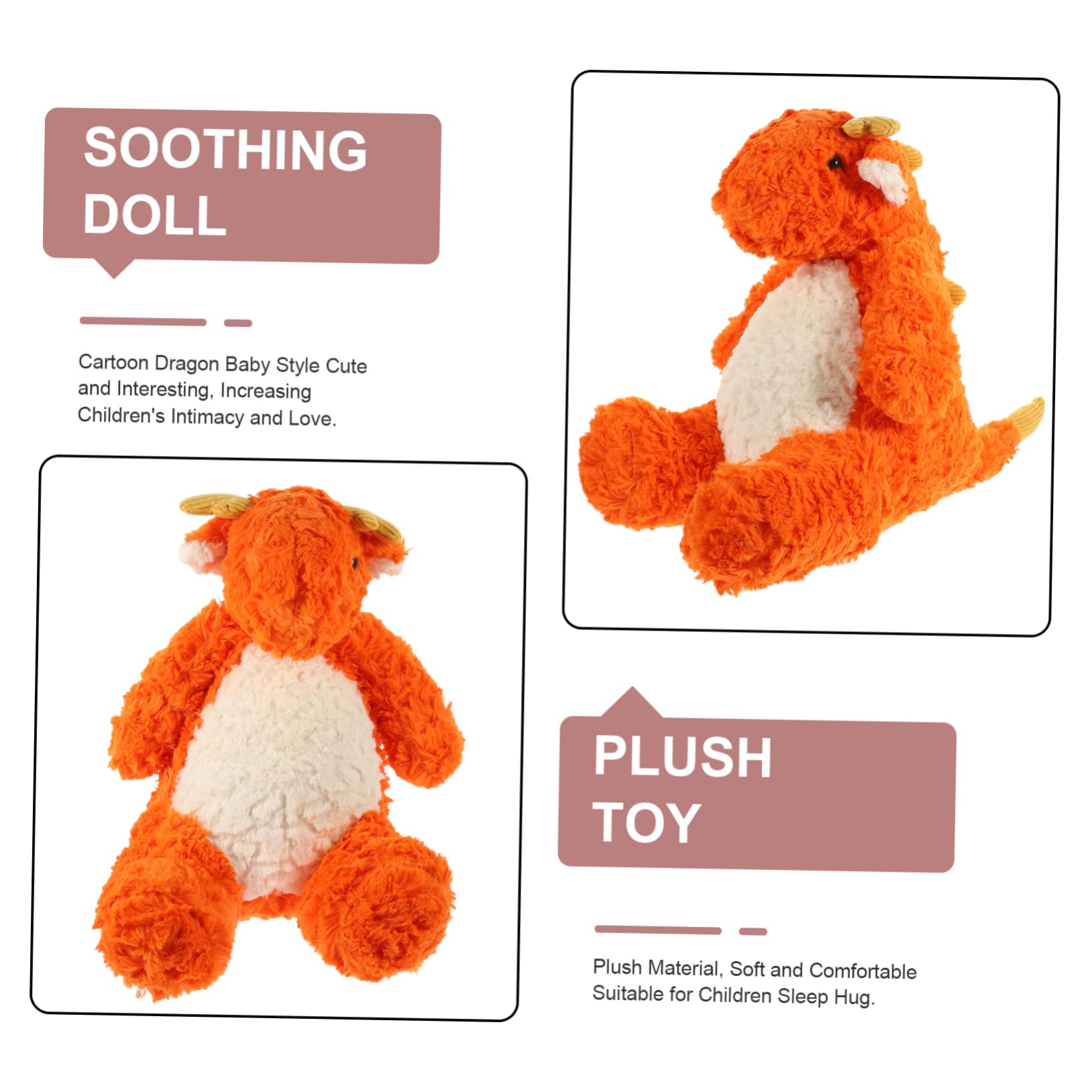 Toddmomy Muñeca Relajante de Dinosaurio Peluche Dinosaurio Adorable Cojín para Juguete Infantil