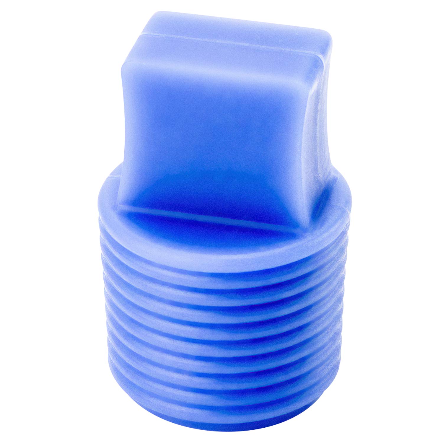 Caplugs UFP-SH Series UFP01178 - Ultrabake Silicone Flangeless Plugs - Powder Coating, Anodizing, Tapered Handle, Light Blue Silicone, 1.181