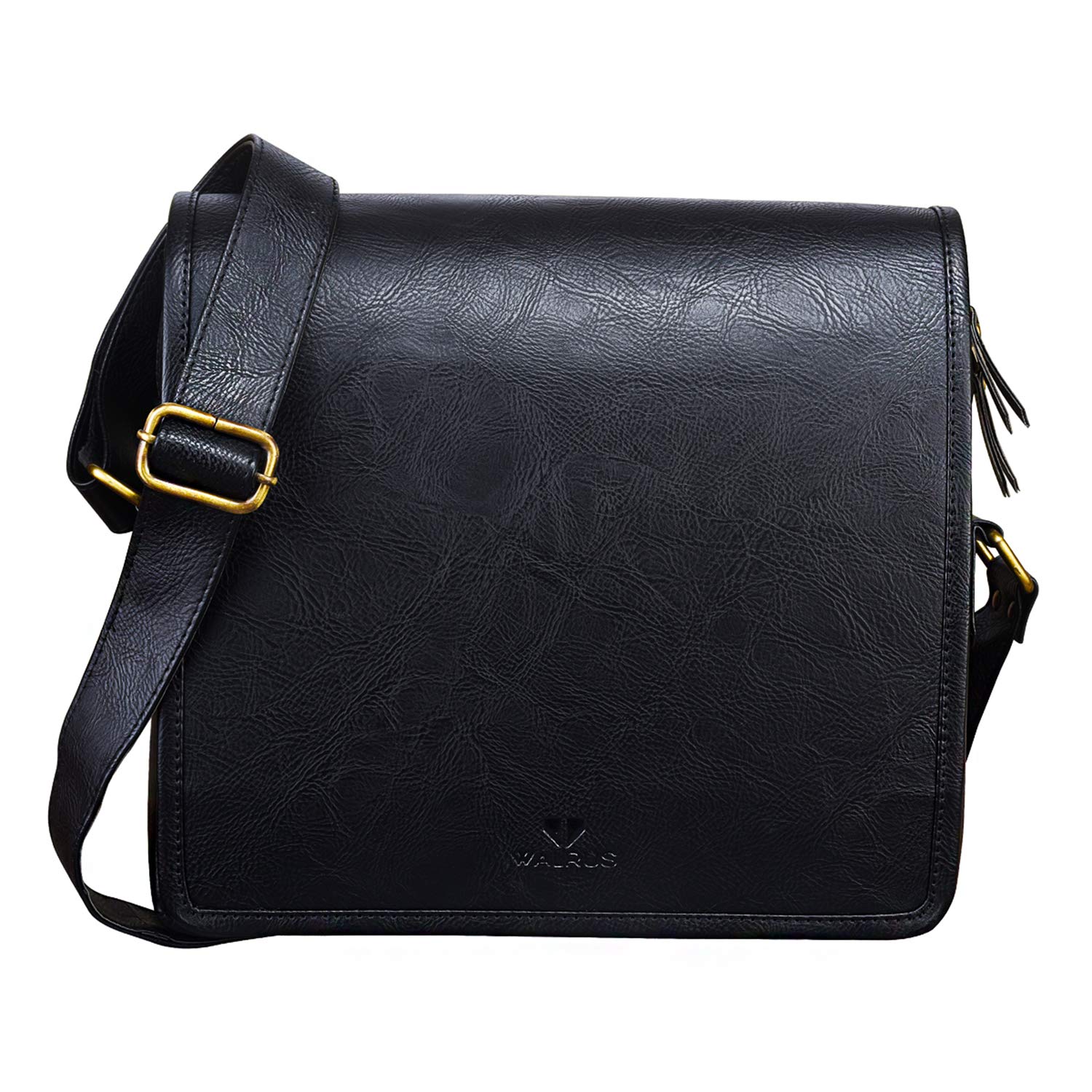 Vegan Leather Unisex Sling Bag |Sling Cross Body Travel Office Business Messenger One Side Shoulder Bag for Men & Women-image-31