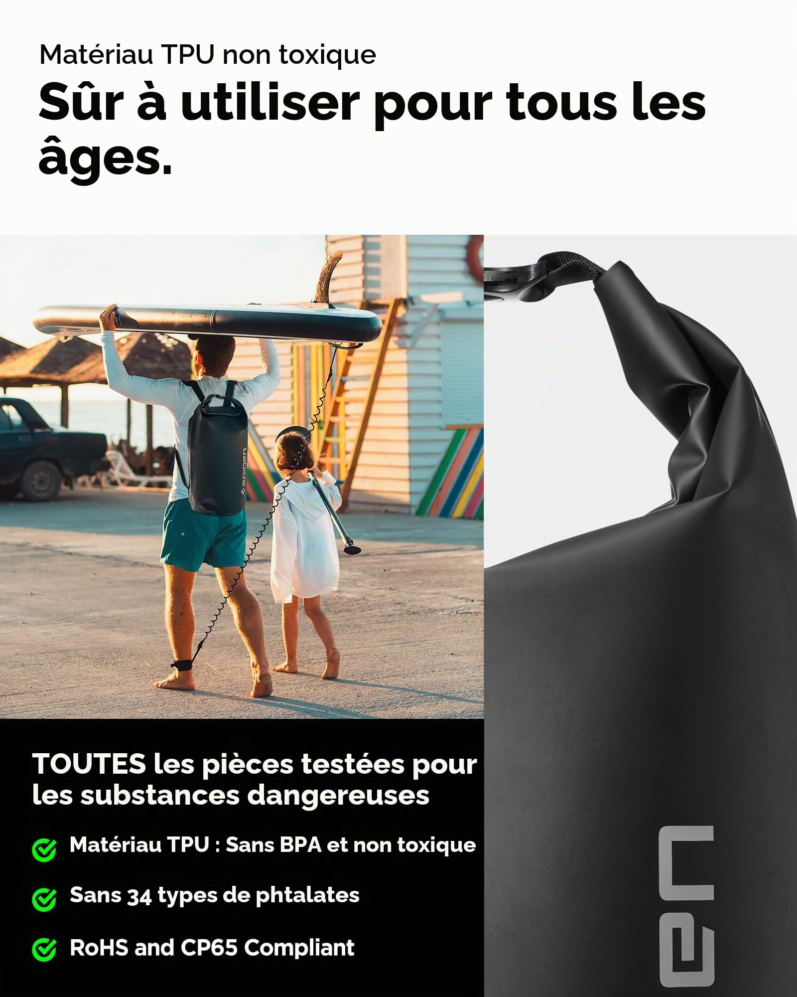 Spigen Sac à dos étanche 30L