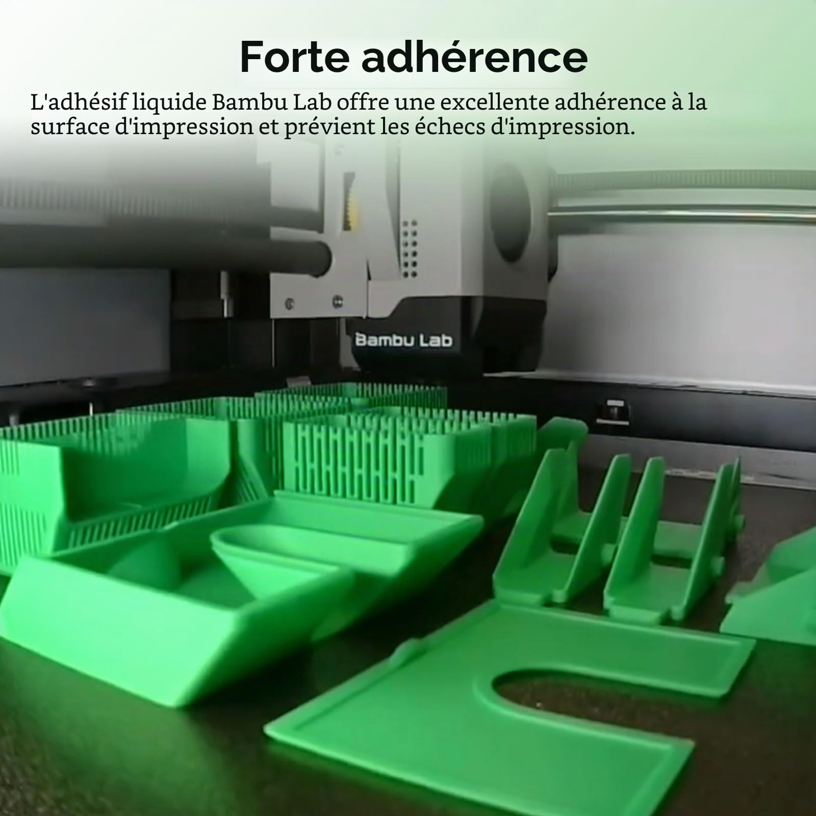 Original Bamboo Lab Colle Imprimante 3D Adhésif Impression 3D Fort Colle Liquide pour Plaque PEI Réduit le Gauchissement Compatible with Bambu lab A1/A1 Mini/P1/X1 PLA/ABS/PETG/PC/PA/TPU 60ML
