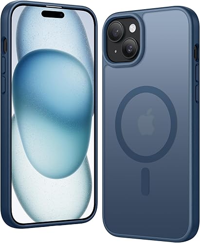 Miniatura 1556 de Fntcase Funda para iPhone 15 Plus y 14 Plus de 6.7 pulgadas, magnética, a prueba de golpes de grado militar, antiamarilleo, delgada, protectora