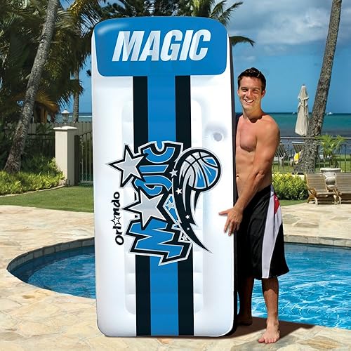 Miniatura 2 de Poolmaster NBA - Tumbona inflable grande para colchón de piscina