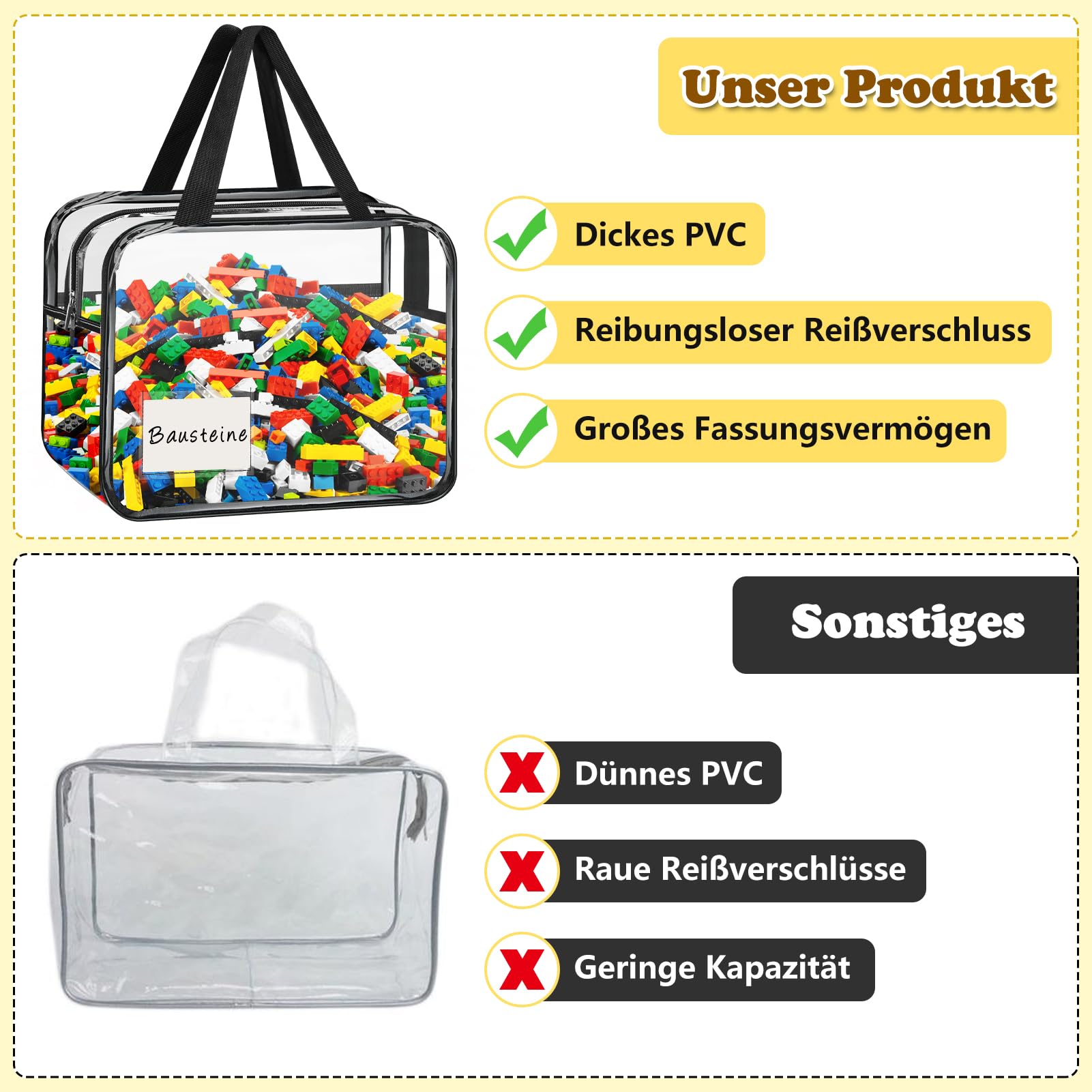 8 toreb do przechowywania zabawek z PCW