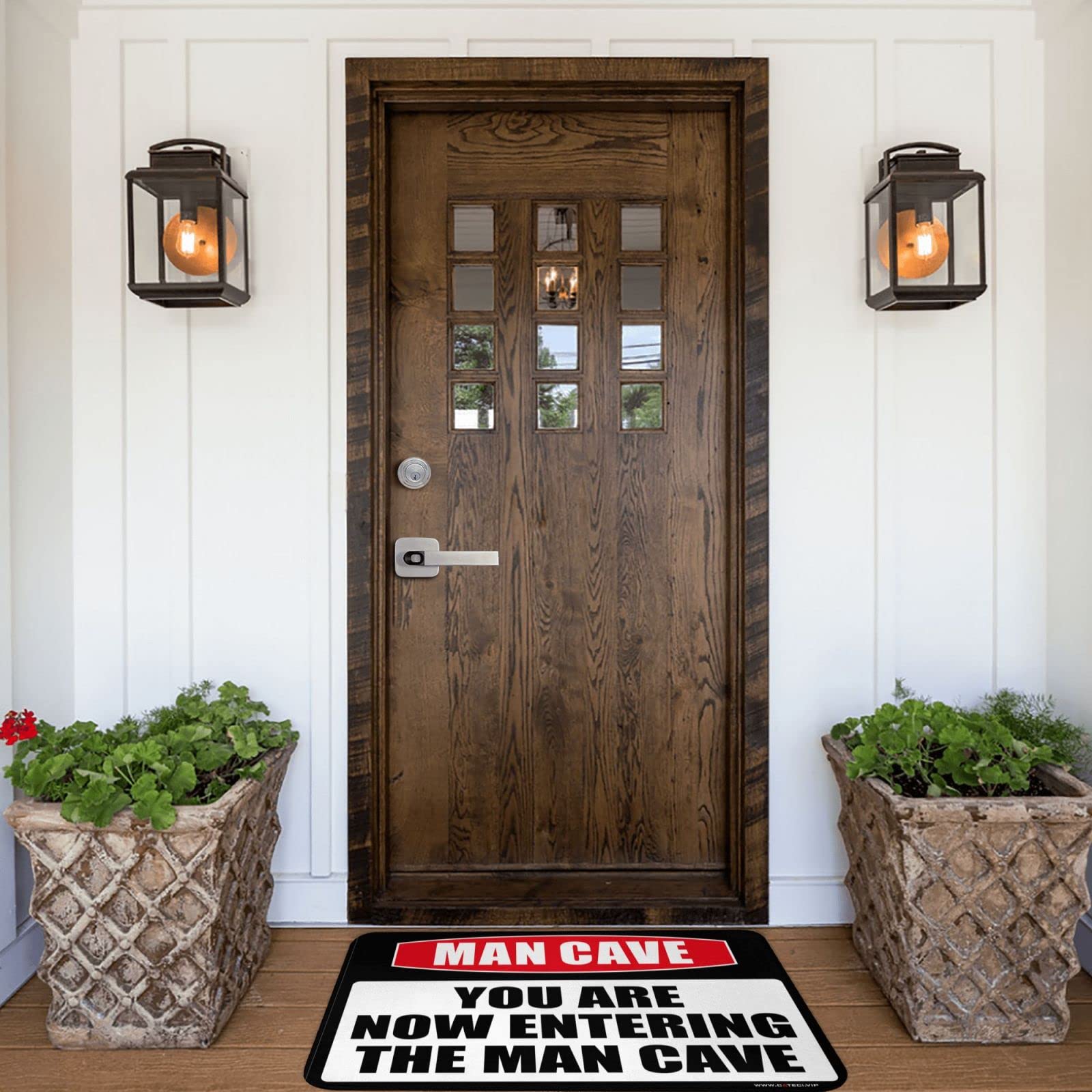 Stuoia da esterno con scritta "You Are Now Entering The Man Cave zerbino zerbino (dimensioni: 24 x 36IN/65 x 90CM)