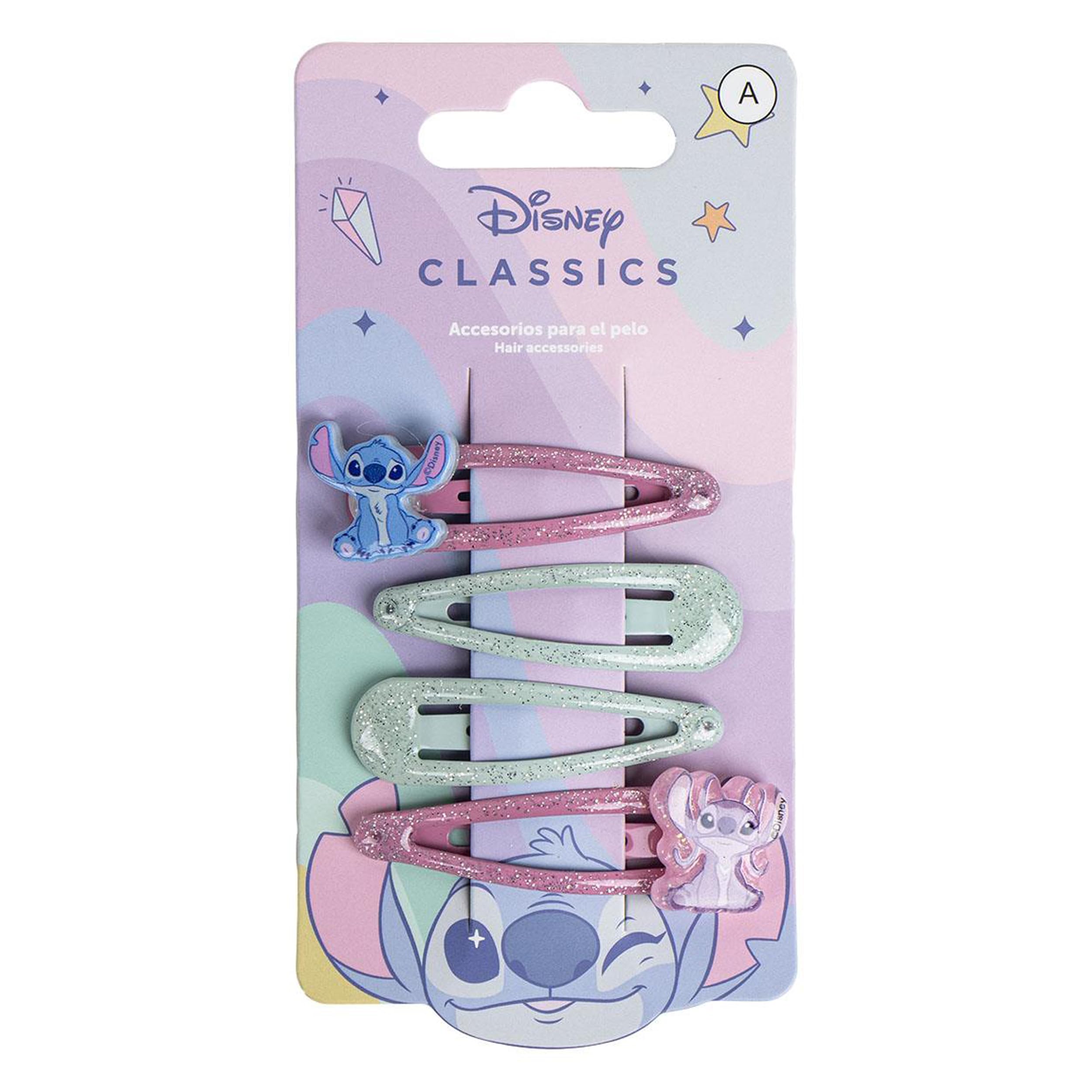 Disney Unisex Stitch Hair Accessories Haarspangen Für 4 St. Kinder