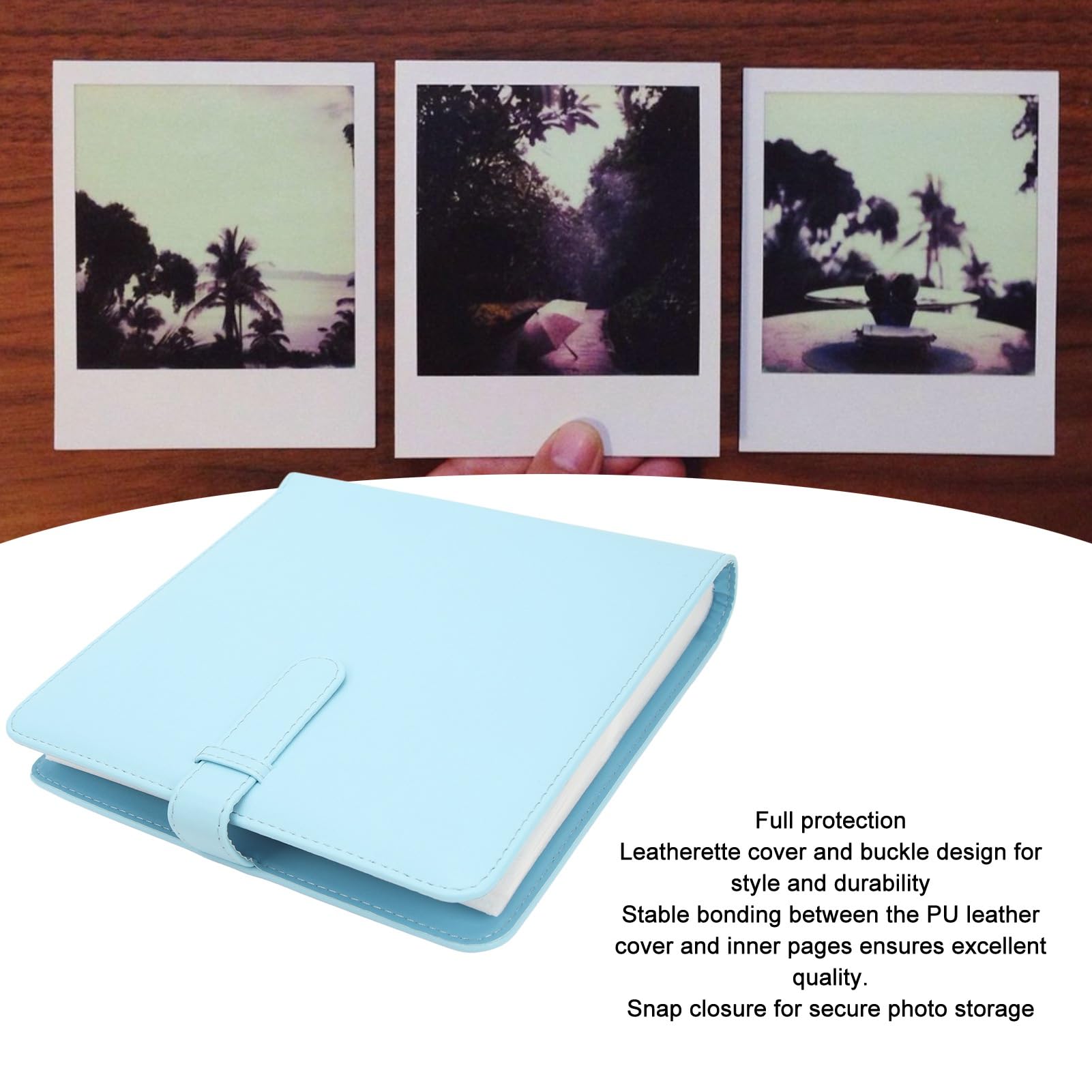 Álbum de Fotos Cuadrado de 288 Bolsillos, para álbumes de Fotos de 3 Pulgadas, para Películas de Cámara Instantánea Square SQ1 SQ6 SQ10 SQ20, Libro de álbumes
