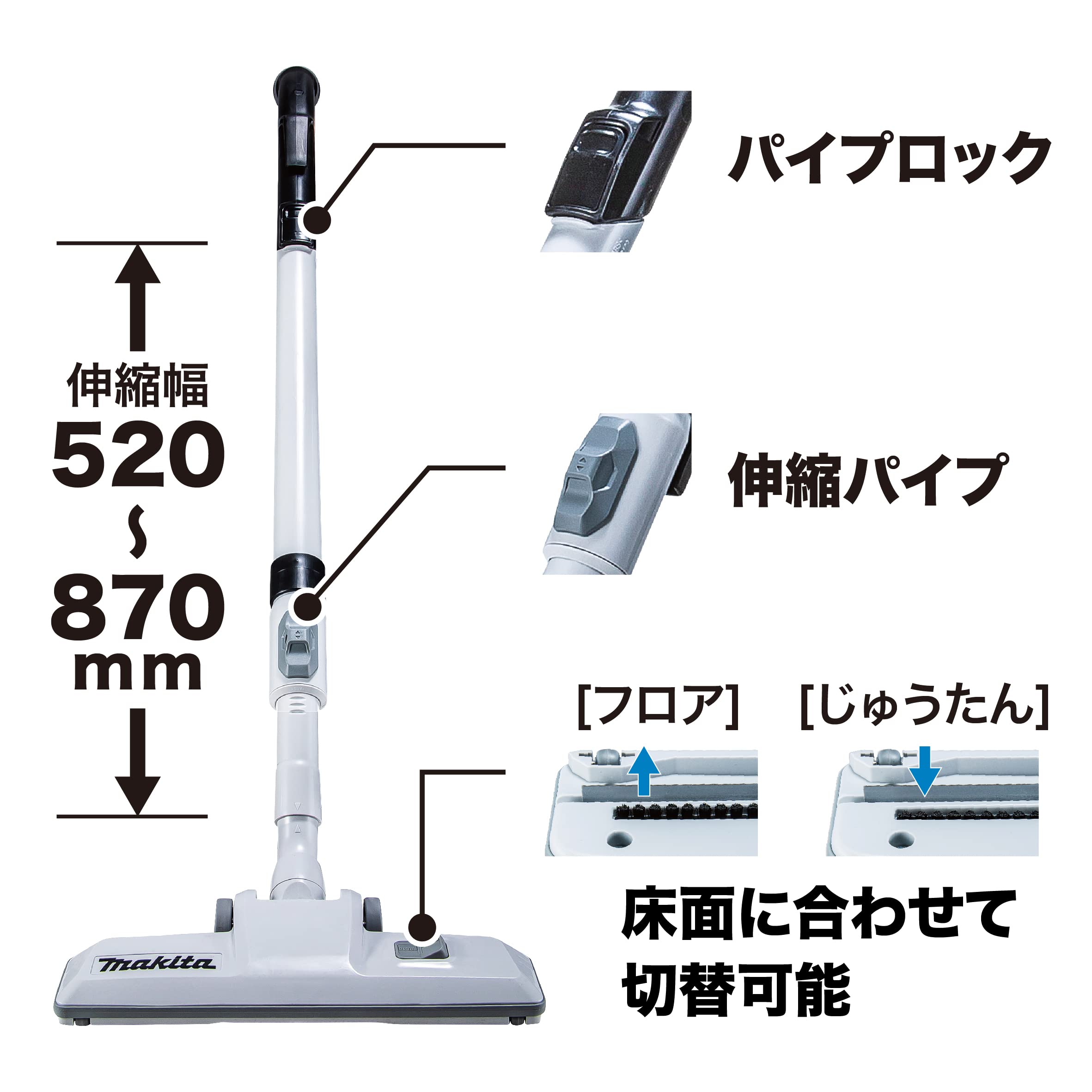 Amazon | マキタ(Makita) 充電式集じん機 40Vmax バッテリ・充電器別売