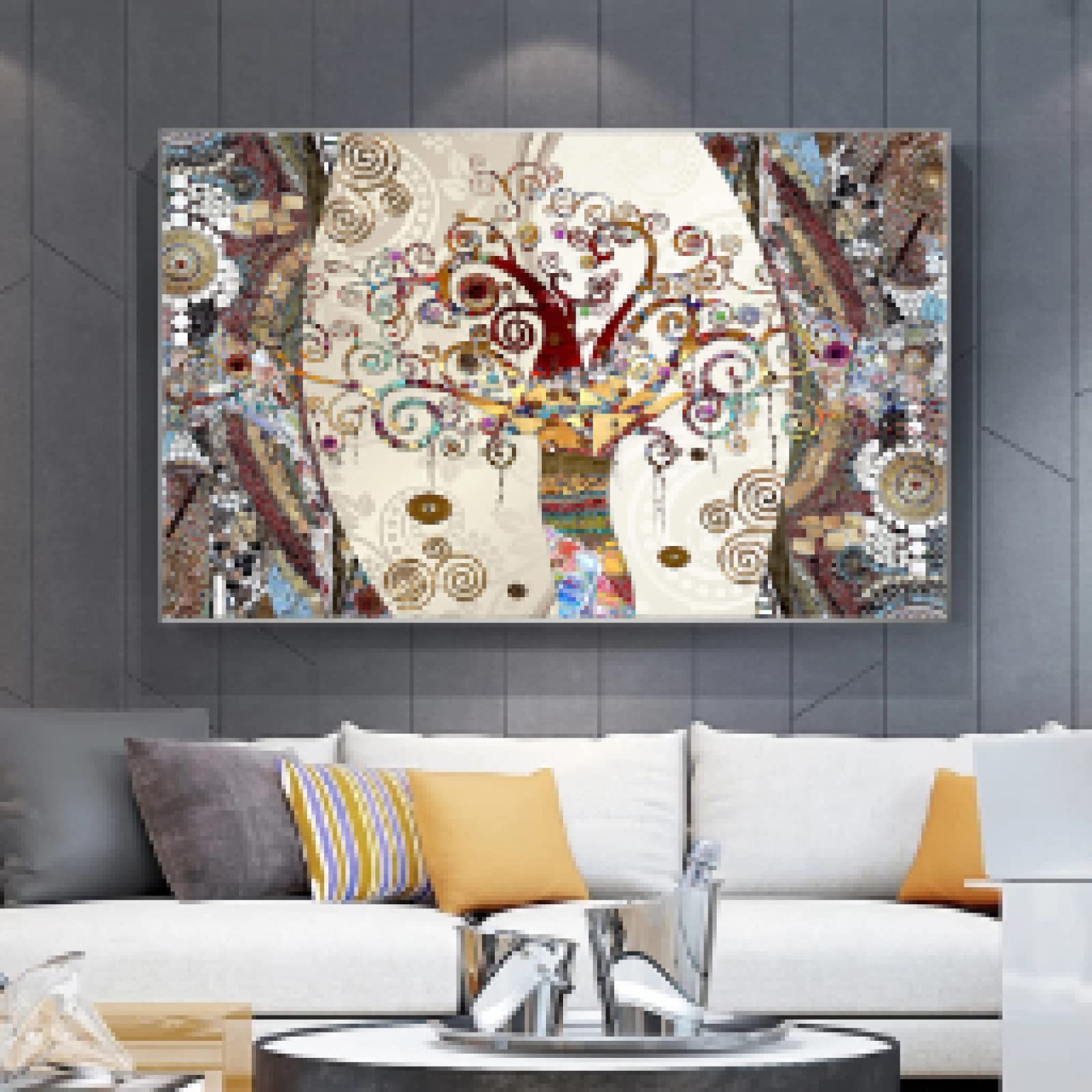 Arbre de Vie affiche abstraite déco maison tableau vintage - 8