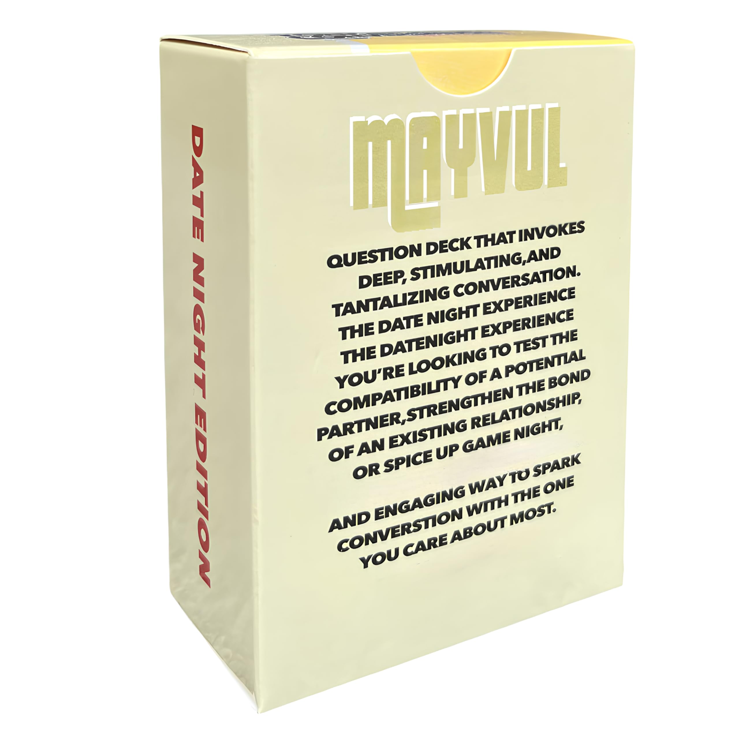Amazon.com: MAYVUL Tonight Conversation Card Game, Perfect Date Night  Questions, Family Game Night, Date Night Edition, Transform Your Date Night  with Thoughtful Questions for Couples and Families : Toys & Games