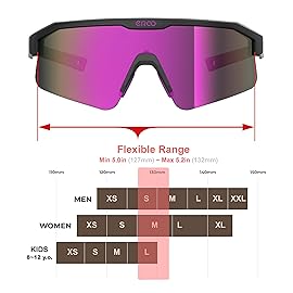 ER00 Eazyrun Polarized Small Sports Sunglasses for Women Youth, Cycling Running MTB Baseball Softball Padel Beach Volleyball F24
