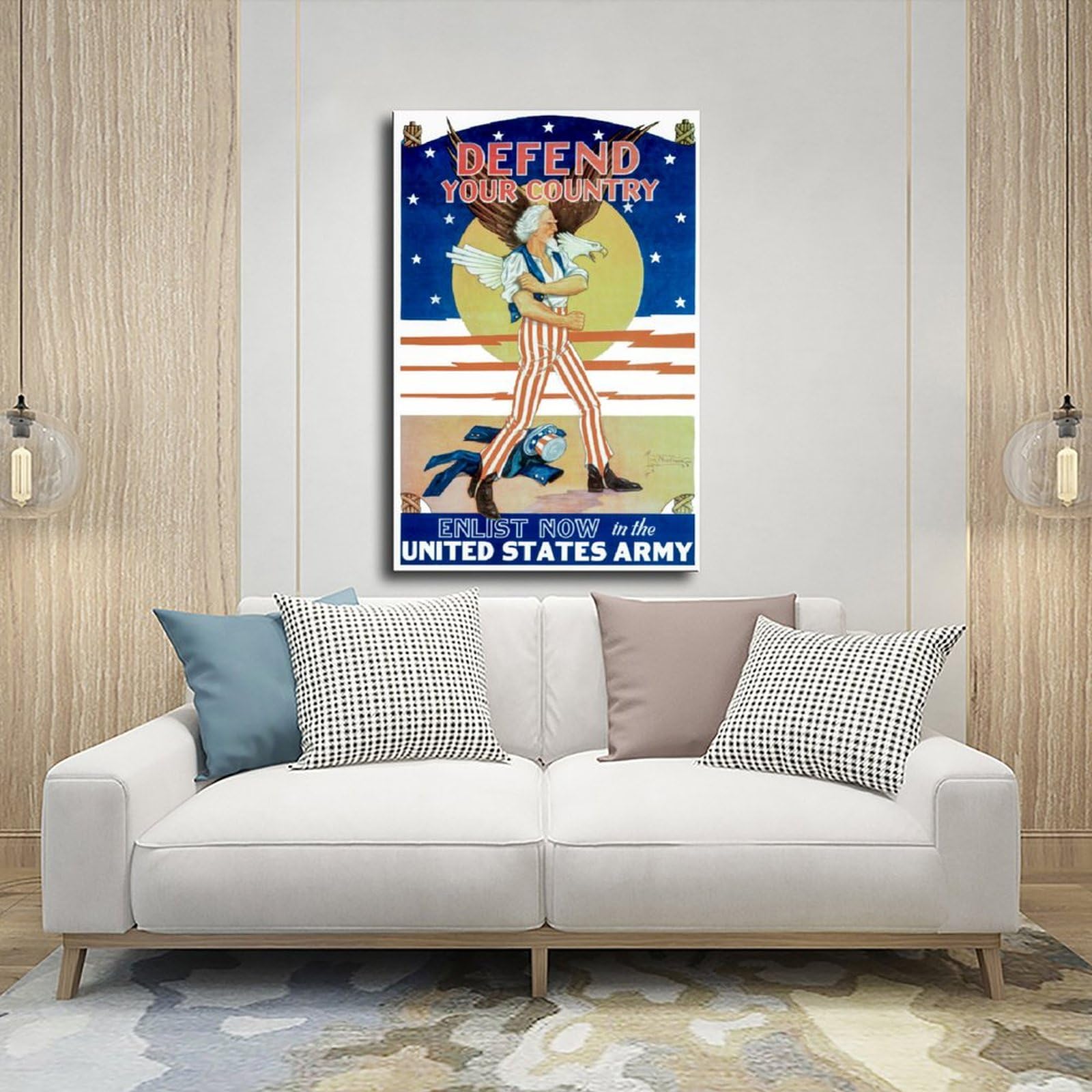 TOILE TABLEAUX armée guerre militaire propagande 50X70