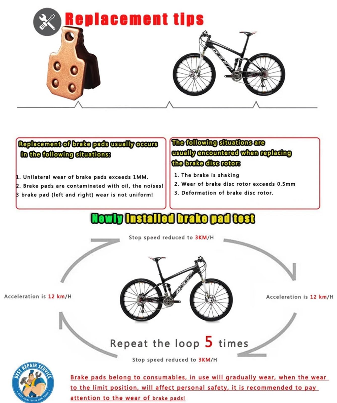 4 Paar Fahrrad-Scheibenbremsbeläge, hydraulisch, mechanisch, für M5, M7, MT5, MT7, SH901, Mountain, MTB, Fahrrad, Teile