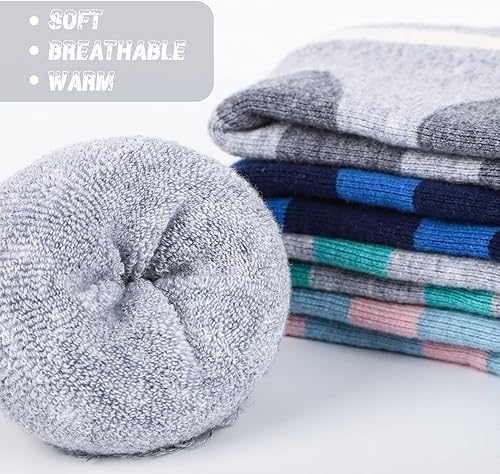 Miniatura 3 de Findway Calcetines de esquí para niños, lana merino (23 pares) calcetines de nieve OTC, cálidos para invierno, esquí, snowboard para niños y niñas