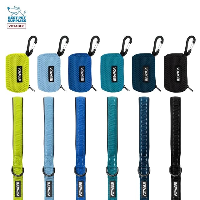 Foto 7 de 8 de Voyager - Correa Reflectante para Perro con Mango de Neopreno y dispensador de Malla Reutilizable para Bolsas…