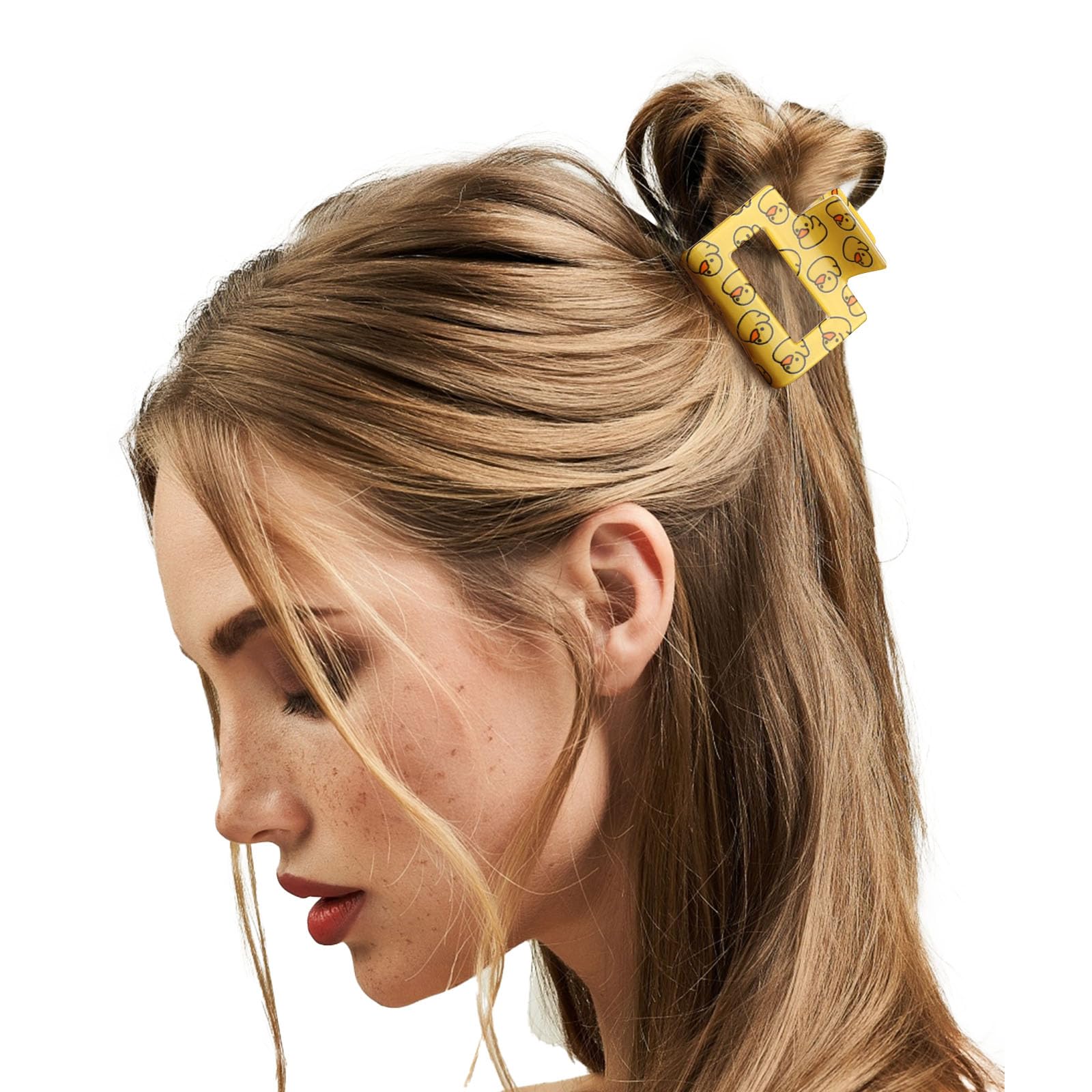 3 clip a forma di anatra, divertenti clip per donne e ragazze, accessori per capelli unici per festival, graziosi accessori per capelli gialli, accessori per regali di festa, decorazione per