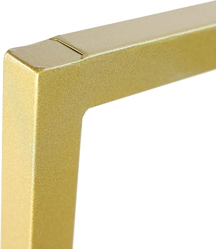 Miniatura 7 de Estante de ropa de oro con estantes, hierro y madera en forma de U rack de ropa rack de ropa resistente