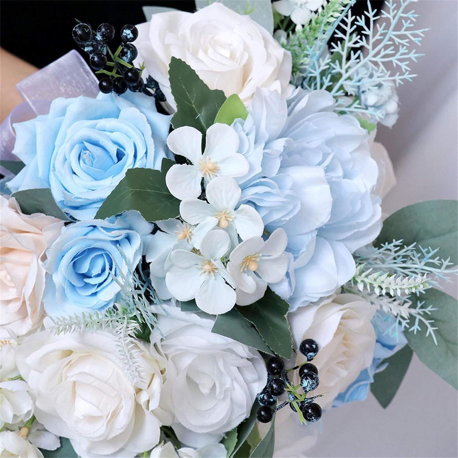 人工ブライダルブーケプロポーズ結婚式や記念日用ビーチ屋外エレガントな結婚式の装飾