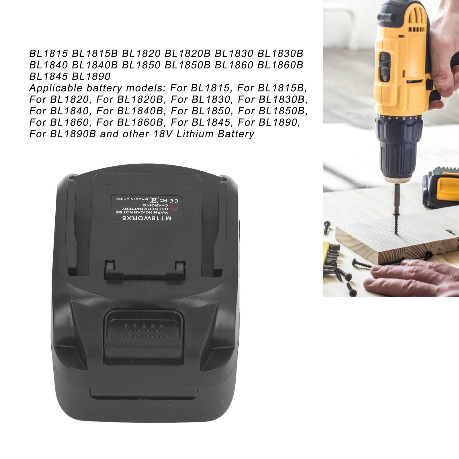 Amazon.co.jp: Hilitand マキタバッテリー用アダプター Worx 20V 