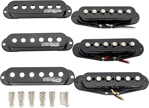 Miniatura 6 de Wilkinson - Juego de pastillas de cerámica de alto rendimiento para guitarra eléctrica estilo Strat, color negro