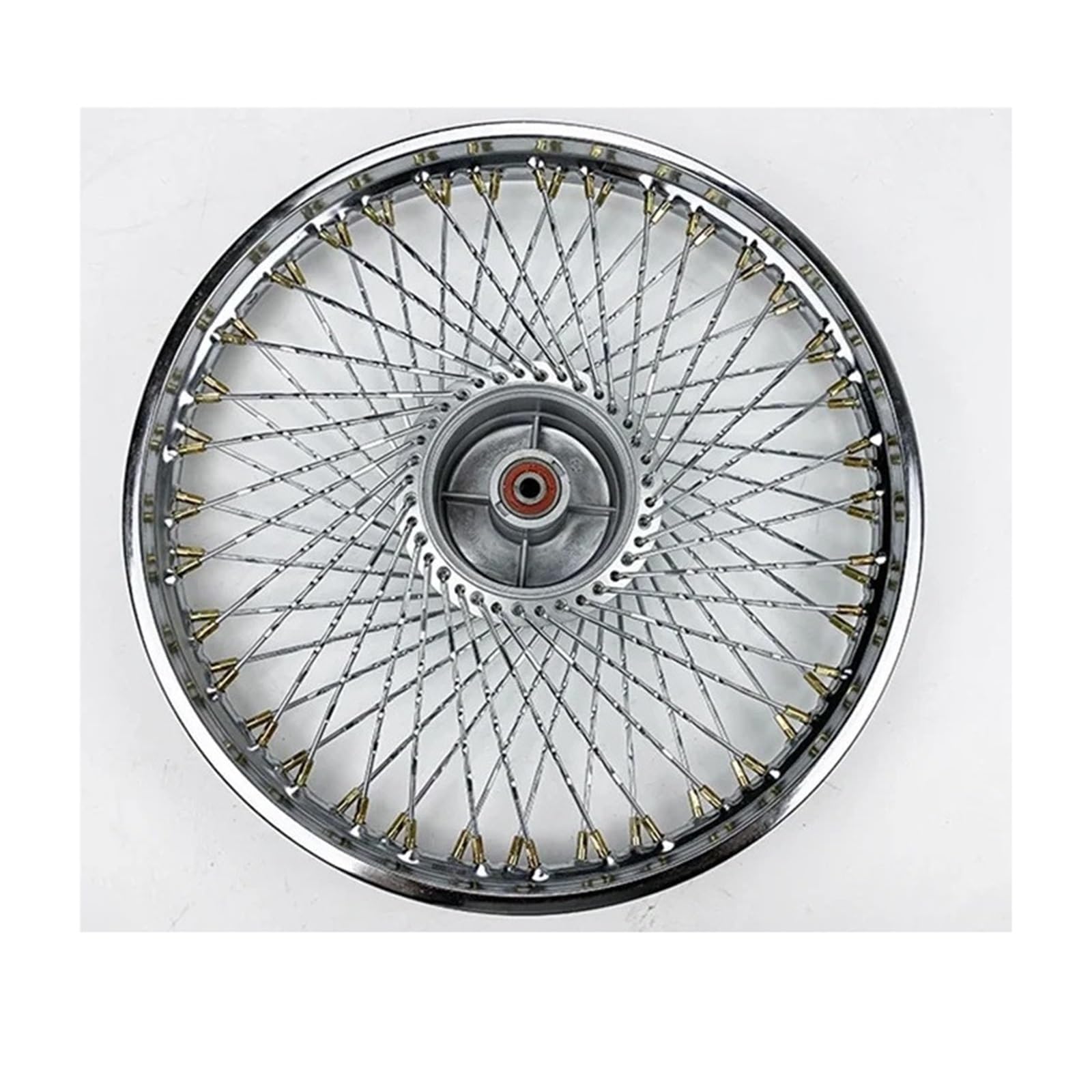 Vorderradfelge Passend für JH70 CY80 17 Zoll Motorrad vorne hinten Aluminiumlegierung Radnabe Assy 72 Speichen 1,40 x 17 Räder Motorrad(Front rim assy)