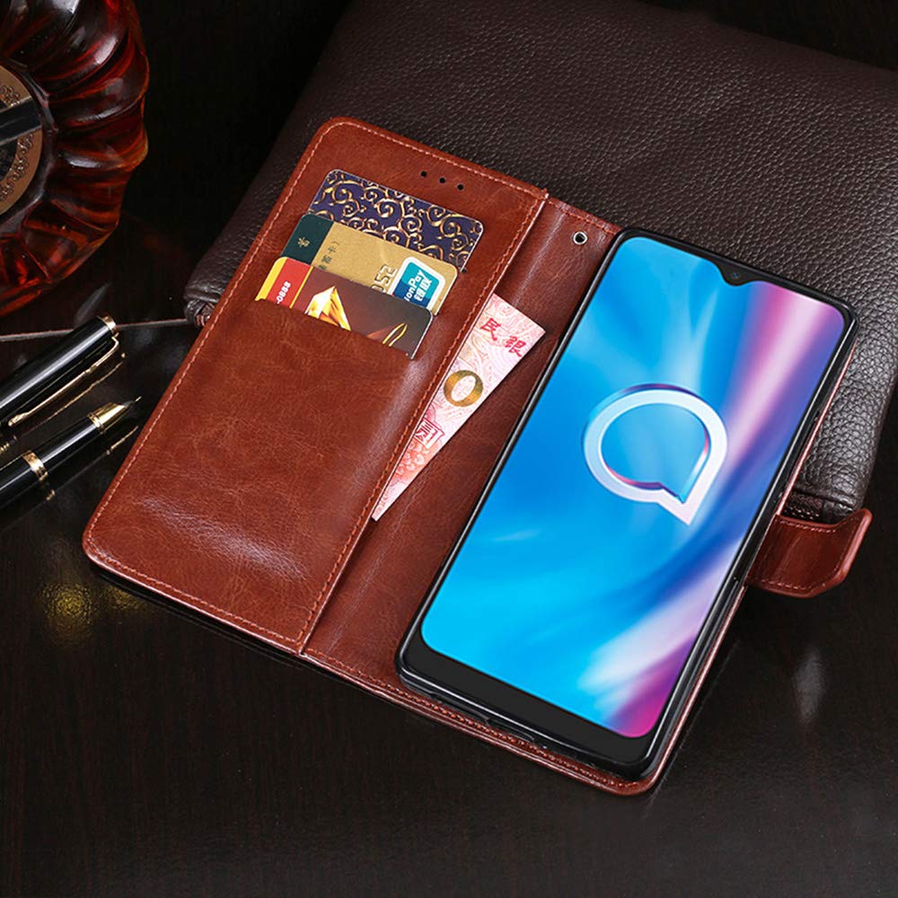 PH26 Custodia A Portafoglio Per Alcatel 3L – Eco Pelle Con 2 Finestre E Chiusura Magnetica - 2