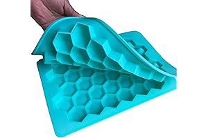 Meatball Maker Silicone Mold (Turquoise) with Scraping Cookie Dough Freezer Tray, Ice...