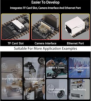Luckfox Pico Pro RV1106G2 Chip Linux Micro Development Board with Pre-Soldered Header, Integrates ARM Cortex-A7/RISC-V MCU/NPU/ISP Processors,with Rich Interfaces-128MB Memory
