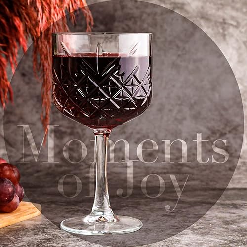 Miniatura 2 de Copa de cristal extra grande, copas de copa vintage, copas de vino grandes. Cóctel, champán, margarita. cristalería de tallo largo (16.9 onzas 16.9