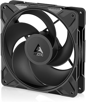 ARCTIC P14 Pro Reverse - Reverse Airflow Premium 140mm PWM Fan with Y Cable PST Rotation Speed 400-2650 RPM, 0 RPM PWM Less than 5% Fluid Dynamic Bearing FDB 4 Pin Black