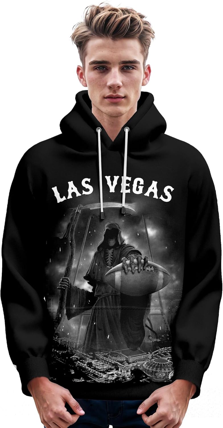 Custom City Night Scene Holiday Features Football Hoodie Personalized Name Number Sweatshirts Fans Gift Men Youth - Image 3