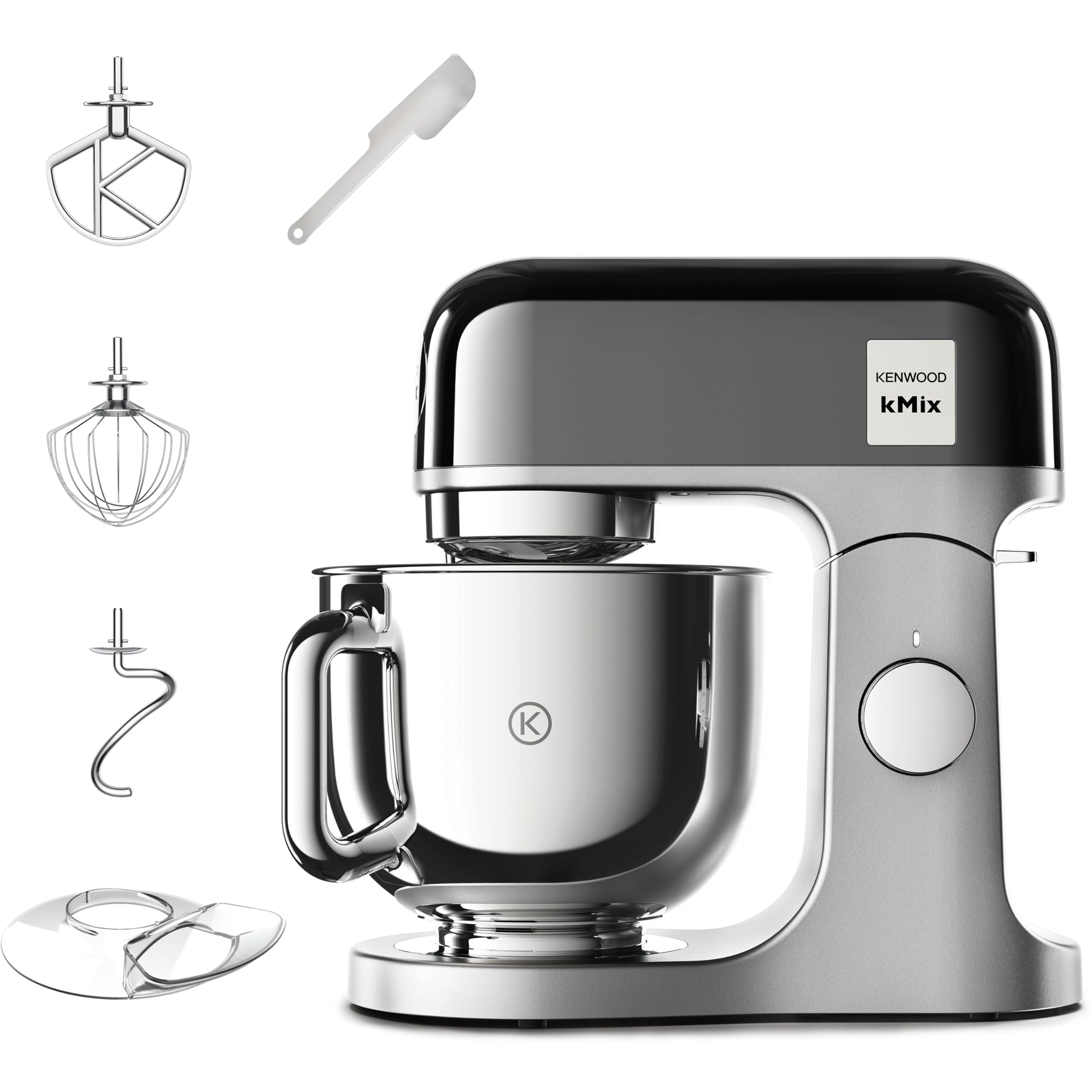 Robot pâtissier Kenwood kMix KMX760BC noir chrome 1000W bol 5L