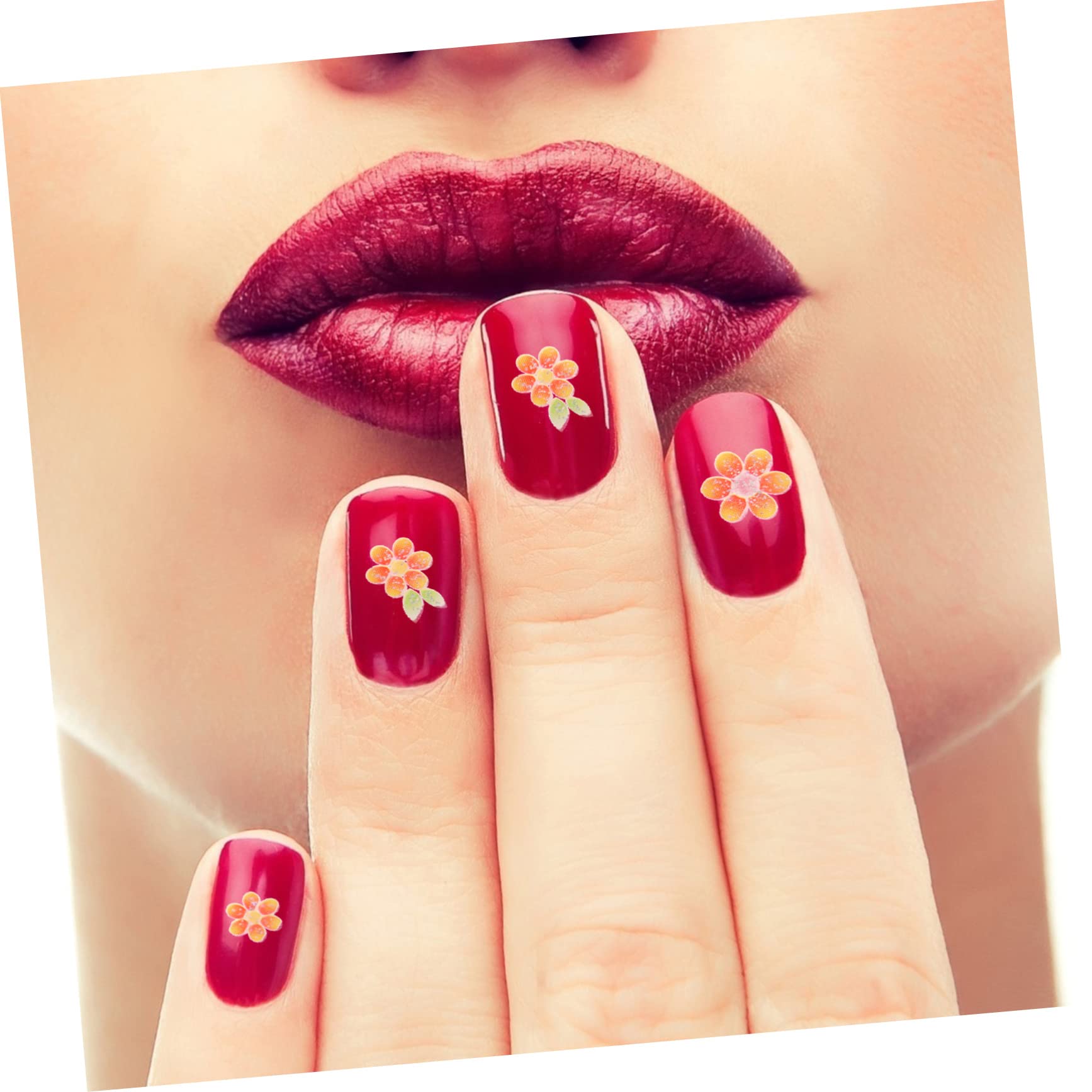 5 Set Set Adesivo Per Manicure Adesivi Per Unghie Fiori Unghia Uv Arte Adesivi Unghie Sticker Unghie Adesivi Per Fiori Per Unghie Ciondoli Per Unghie Etichetta 30 Fogli*5